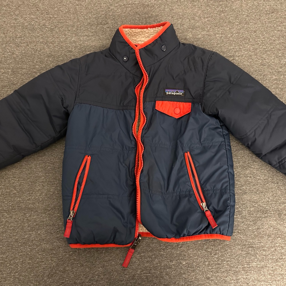 Patagonia Toddler 4T Reversible Winter Jacket EUC